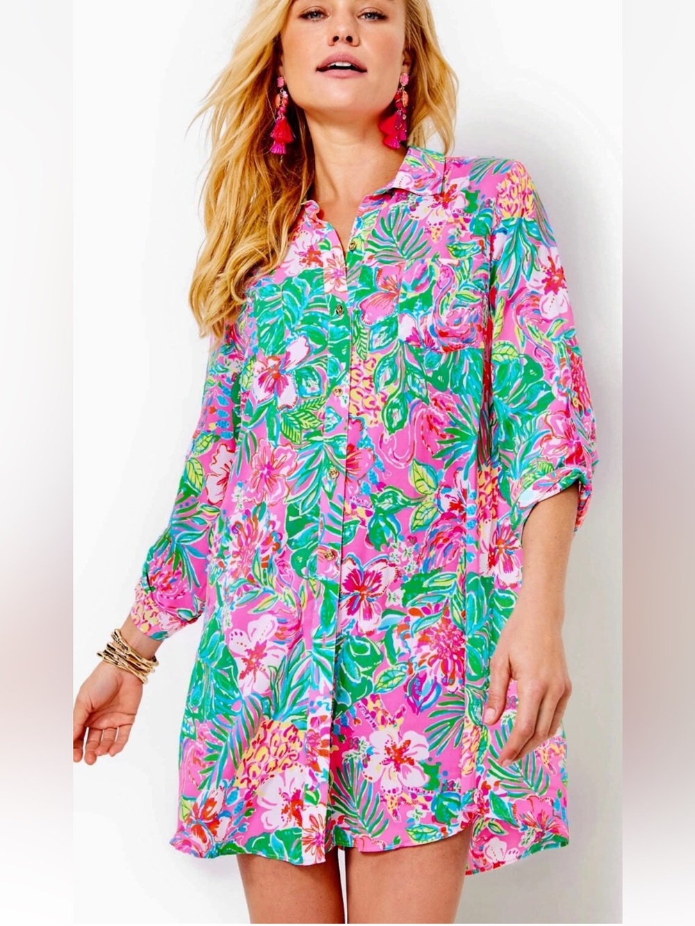 Lilly Pulitzer Natalie Cover Up Size Large NWT - Picture 4 of 5